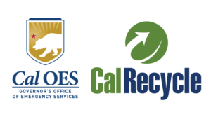 Logos for Cal OES and Cal Recycle