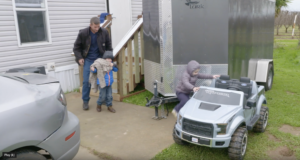 The Robbins Family of 8 are grateful to be in their FEMA Mobile Home after losing their house in the Camp Fire