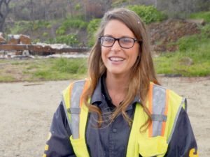 Photo of Kendra Bowyer, incident commander on the Woolsey and Hill Fires in Southern California