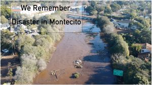 Montecito Mudslide Hwy 101 aerial