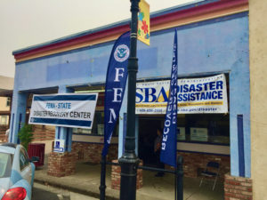 EXTERIOR OF DISASTER RECOVERY CENTER IN LAKE COUNTY