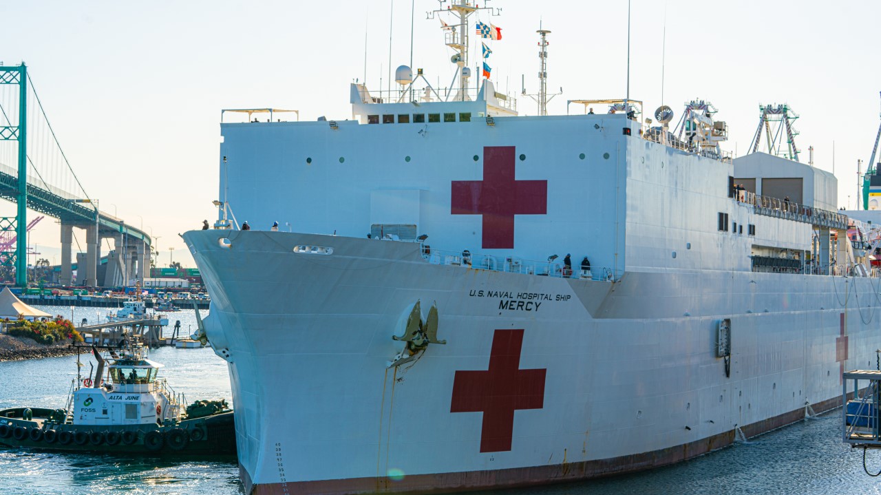 With USNS Mercy Hospital Ship Unavailable, California Requests 500 Additional Medical Personnel from Federal Government to Support COVID-19 Response