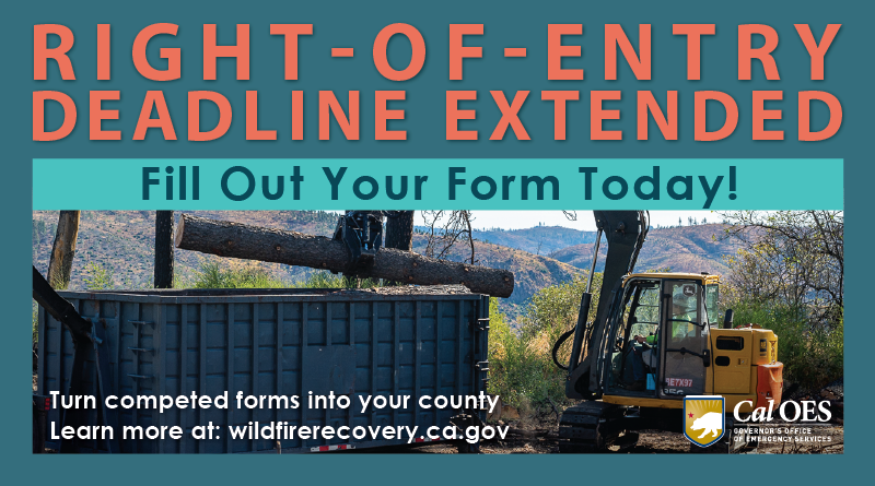 Deadline for Property Owners Affected by 2020 Wildfires to Participate in State’s Consolidated Debris Removal Program Extended to February 15